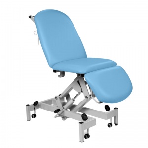 Sunflower Medical Sky Blue Fusion Hydraulic Height Treatment Chair with Single Foot Section