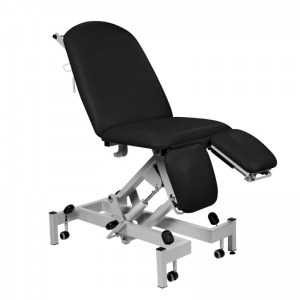 Sunflower Medical Black Fusion Hydraulic Height Treatment Chair with Split Foot Section
