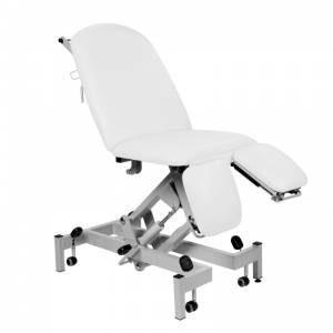 Sunflower Medical White Fusion Hydraulic Height Treatment Chair with Split Foot Section