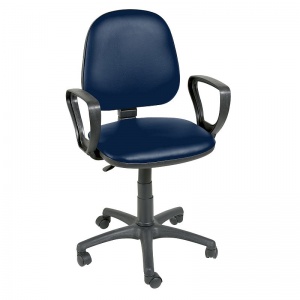 Sunflower Medical Navy Gas-Lift Chair with Arm Rests