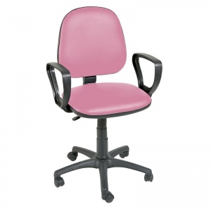 Sunflower Medical Salmon Gas-Lift Chair with Arm Rests