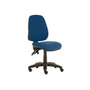 Sunflower Medical Navy High-Back Twin-Lever Intervene Consultation Chair with Black Base