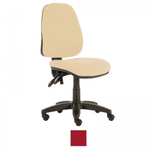 Sunflower Medical Red High-Back Twin-Lever Intervene Consultation Chair with Black Base