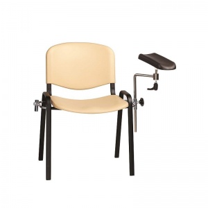 Sunflower Medical Beige Phlebotomy Chair with Moulded Seat and Back