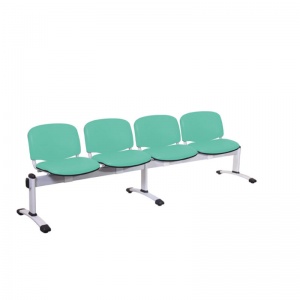 Sunflower Medical Mint Vinyl Venus Visitor 4 Section Seating with Four Seats