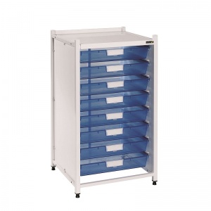 Sunflower Medical Vista Low-Level Storage Module with 8 Single-Depth Blue Trays