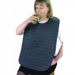 Washable Tartan Adult Bib