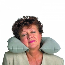 Neck-Eze Inflatable Travel Pillow for Airplanes