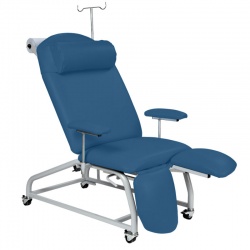 Sunflower Medical Navy Fusion Fixed-Height Treatment Chair with Locking Castors