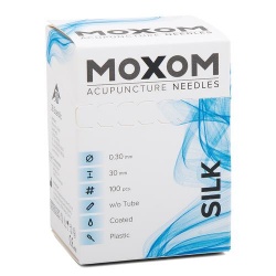 MOXOM Silk Silicone Coated Acupuncture Needles (Pack of 100)