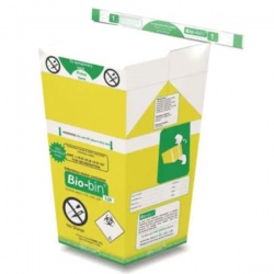 Econix Bio-bins 1L Yellow Non-Sharps Clinical Waste Bins (Pack of 100)