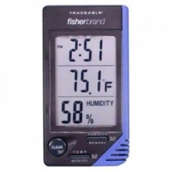 Fisherbrand Traceable Thermometer, Clock and Humidity Monitor