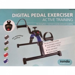 Pedal Exerciser with Electronic Display for Rehabilitation