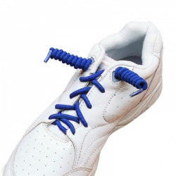 White Coil No Tie Elastic Shoe Laces (2 Pairs)