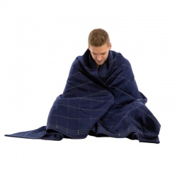 Tetcon Tear Resistant Fleeced Anti-Suicide Blanket (Blue)