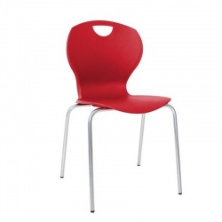 Bristol Maid Plastic Mata Waiting Room Chair (Red)