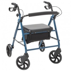 Alerta ALT-R002 Four-Wheeled Rollator with Seat and Backrest