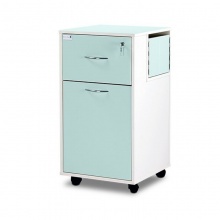 Bristol Maid Two-Tone Bedside Cabinet (Drawer and Lockable Flap)