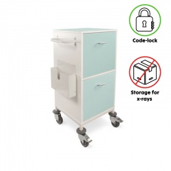 Bristol Maid Two-Drawer Code-Lock Hospital Workstation With Storage