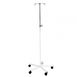 Bristol Maid Mild-Steel Medical Drip Stand (Two Hooks)