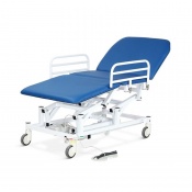 Bristol Maid Three-Section Mobile Bariatric Treatment and Examination Couch with Foot Switch and Electric Backrest