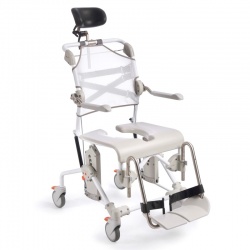 Etac Swift Mobil Tilt-2 Shower Commode Chair with Pan and Holder