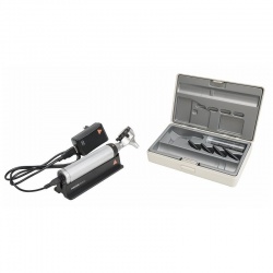 HEINE BETA 400 LED F.O. Otoscope Set with USB Cord and Plug-In Power Supply