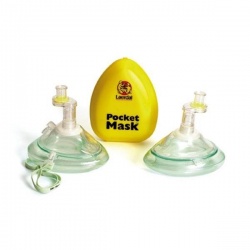 Laerdal Pocket Mask with Gloves, Wipe and Hard Yellow Case