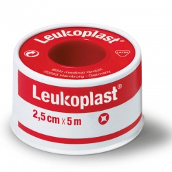 Leukoplast Fixation Tape for Non-Sensitive Skin (2.5cm x 5m Roll)