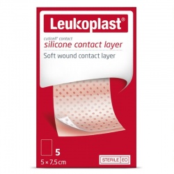 Leukoplast Cuticell Contact Soft Silicone Wound Dressings (Pack of Five)