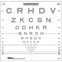 Precision Vision LogMAR Test 4-Metre Contrast Sensitivity Chart (10%)