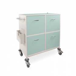 Bristol Maid Four-Drawer Hospital Workstation On Wheels