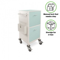 Bristol Maid Two-Drawer Key-Lock Medical Storage Cabinet