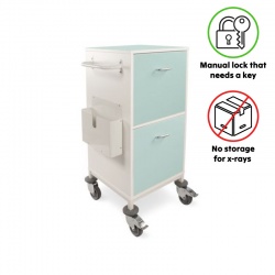 Bristol Maid Two-Drawer Mobile Medical Storage Cabinet