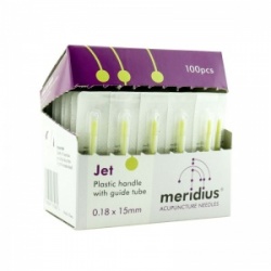 Meridius Jet Acupuncture Needles with Guide Tube (Pack of 100)