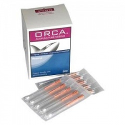 ORCA Resolve Silicone Coated Acupuncture Needles with Guide Tube  (Pack of 500)