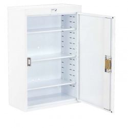 Bristol Maid Mild-Steel Pharmacy Cabinet (3 Shelves, Key Lock)