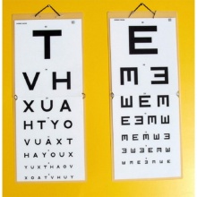 Sussex Vision Folding Snellen Type TVH/E Eye Test Chart (6-Metre)