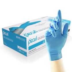 Unigloves GP001 Blue Pearl Disposable Nitrile Examination Gloves (Box of 100)