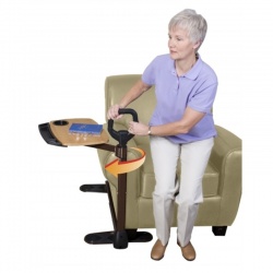 Assist-a-Tray Height-Adjustable Swivel Tray Table