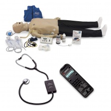 Adult CRiSis Manikin with Adult Auscultation SmartScope and Auscultation Trainer Remote Control