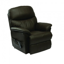 Drive Lars Black Leather Dual Motor Riser Recliner