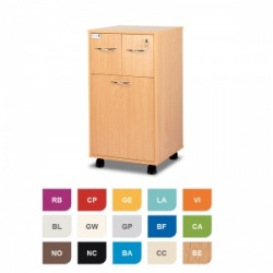 Bristol Maid Two-Tone Bedside Cabinet (Lower Drawer and Two Top Drawers)