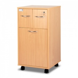 Bristol Maid Beech Bedside Cabinet (Lower Drawer and Two Top Drawers)