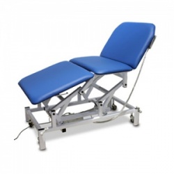 Bristol Maid Electric Three-Section Bariatric Treatment and Examination Couch with Foot Switch