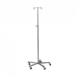 Bristol Maid Two-Hook Stainless Steel Infusion Stand