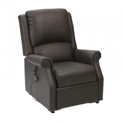 Drive Restwell Chicago Anti-Microbial PVC Fabric Black Riser Recliner Chair