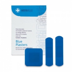 Dependaplast Advanced Blue Assorted Plasters (Pack of 10)