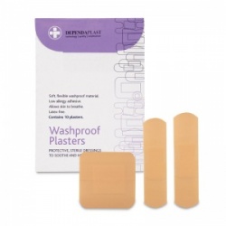 Dependaplast Assorted Washproof Plasters (Pack of 10)