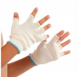 DermaSilk Children's Hypoallergenic Fingerless Itch-Relief Silk Gloves